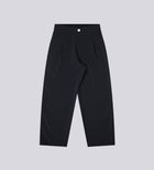 PINSTRIPE PLEATED TROUSERS – Black