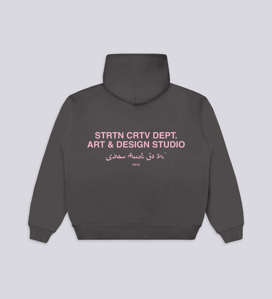 ART & DESIGN STUDIO BOXY HOODIE – Dark Gray