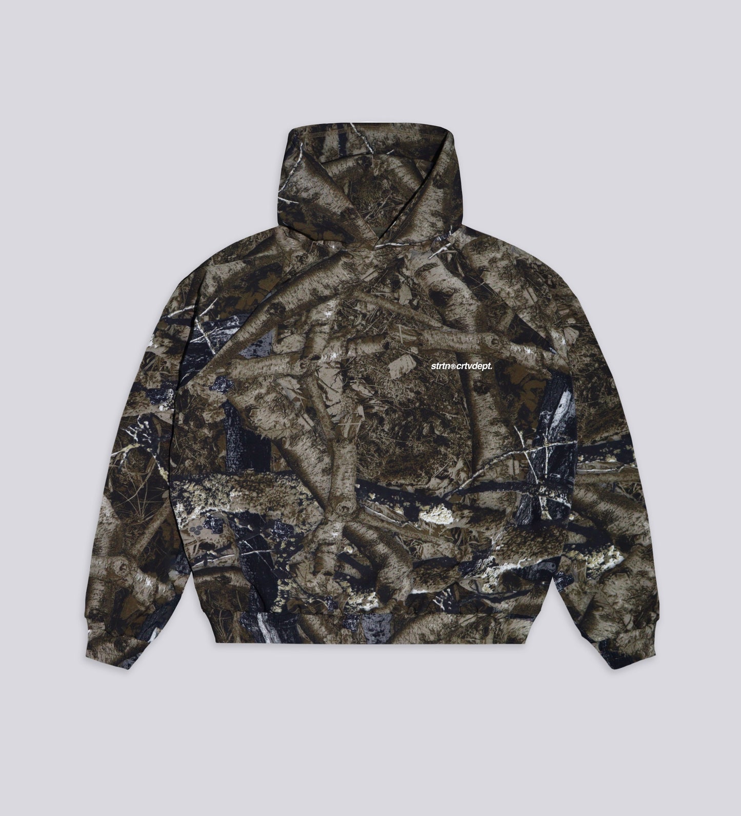STRTN® POLAR TECH PRINTED HOODIE – Moss
