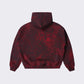DISTRESSED RAGLAN HOODIE – Stained Burgundy
