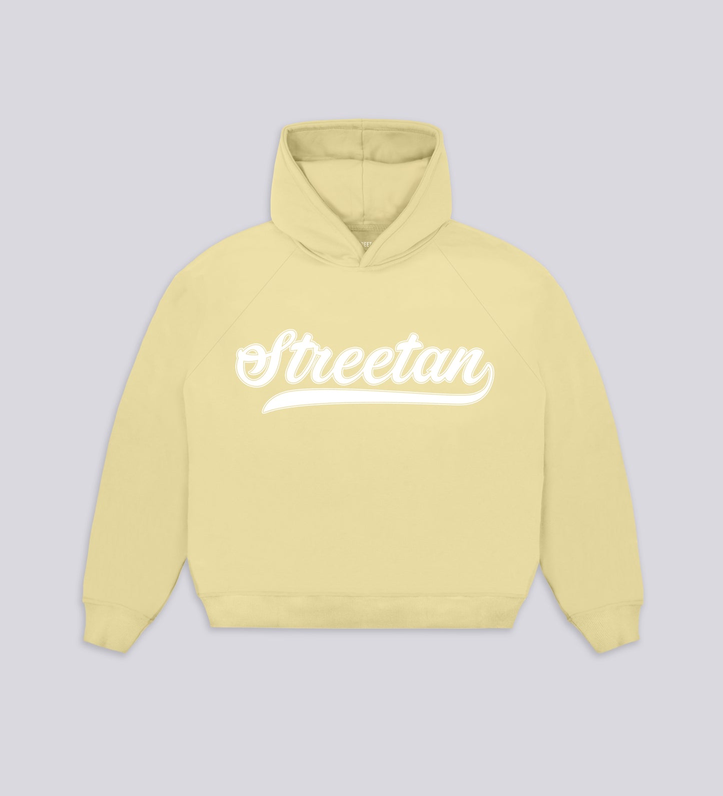 STRTN® BASEBALL RAGLAN HOODIE – Pastel Yellow