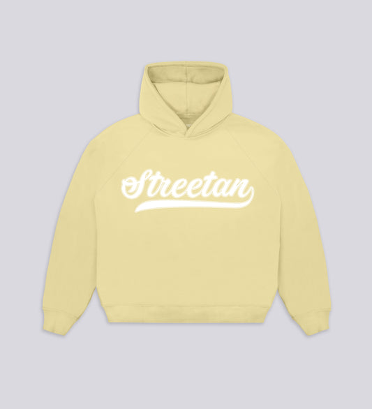 STRTN® BASEBALL RAGLAN HOODIE – Pastel Yellow