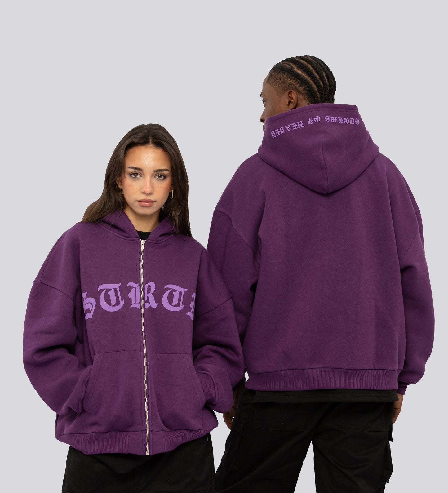 STORMS OF HEAVEN ZIP-UP HOODIE – Purple