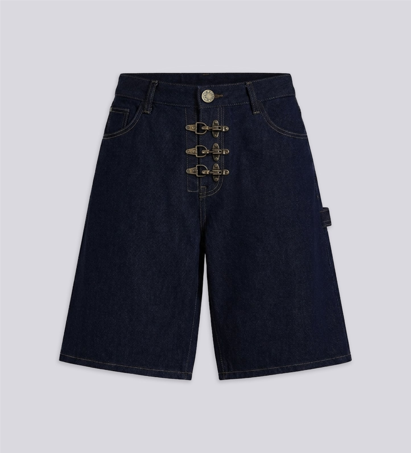 FIREMAN CLASP DENIM JORTS – Midnight Blue