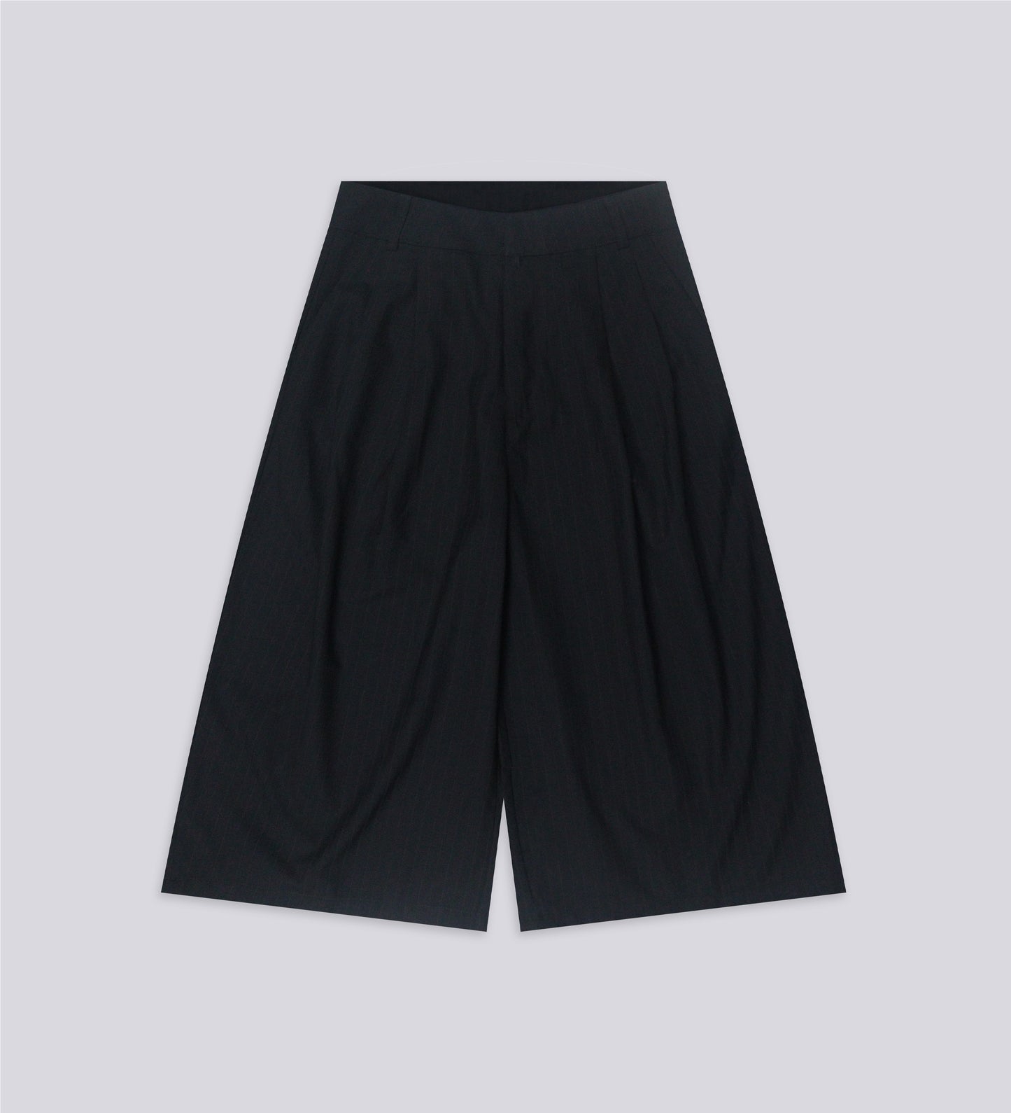 WOMEN'S CRTV DEPT. PINSTRIPE JORTS – Black