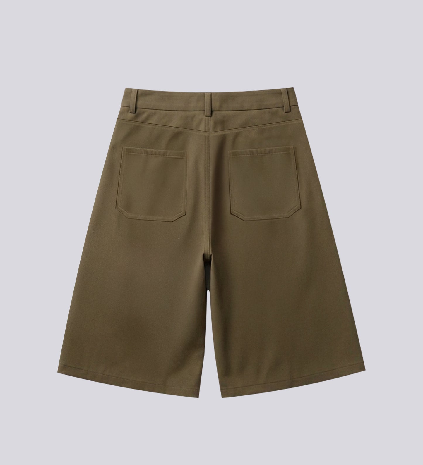 CRTV DEPT. PLEATED JORTS – Military Green