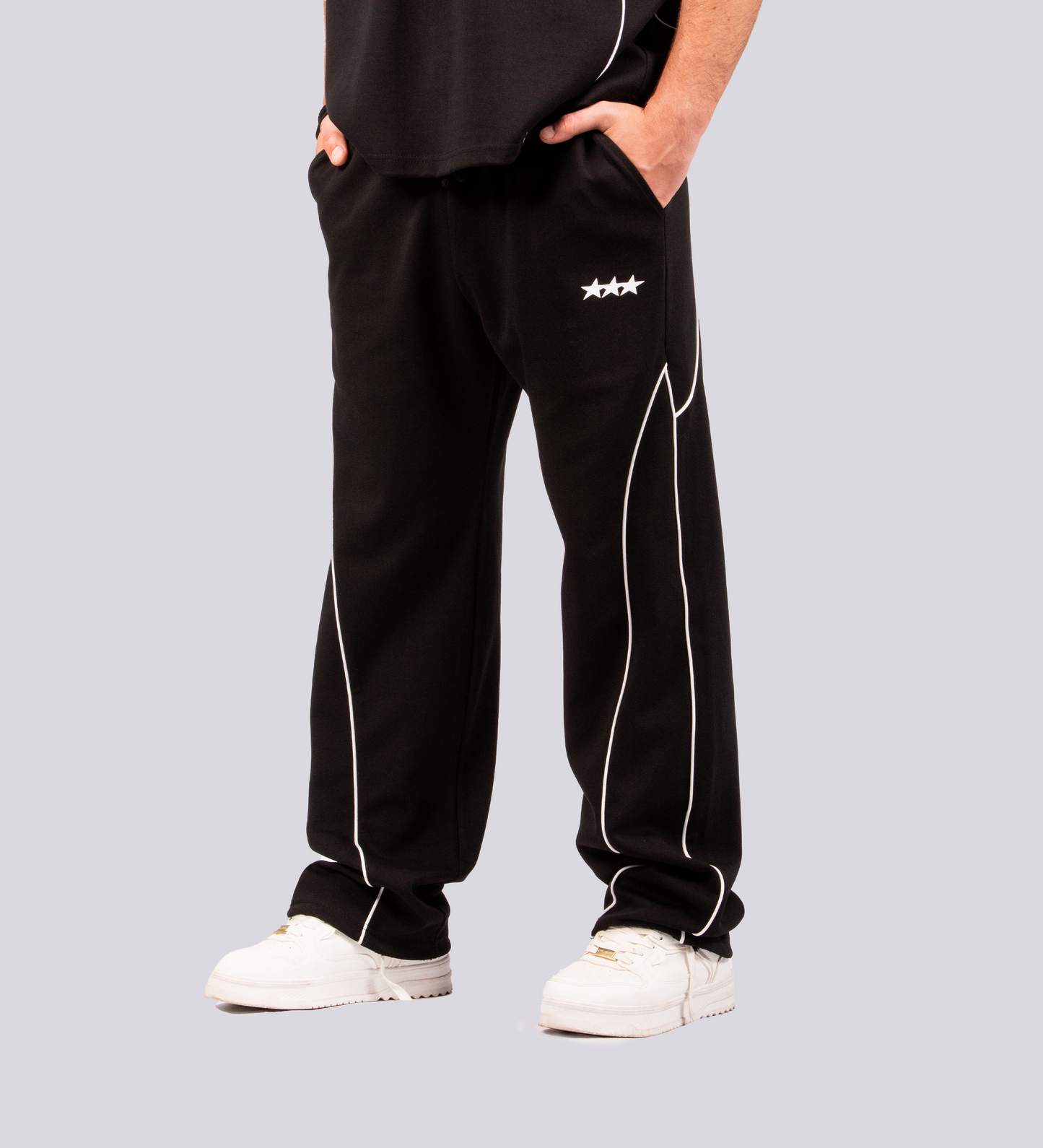 STRTN RACING TRACK PANTS – Black