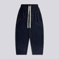 PLEATED BAGGY LINEN PANTS – Midnight Blue