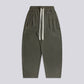 PLEATED BAGGY LINEN PANTS – Khaki