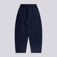 PLEATED BAGGY LINEN PANTS – Midnight Blue