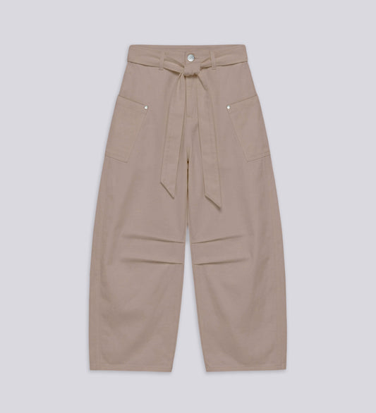 THE CRTV DEPT. BLOCK PANTS – Beige