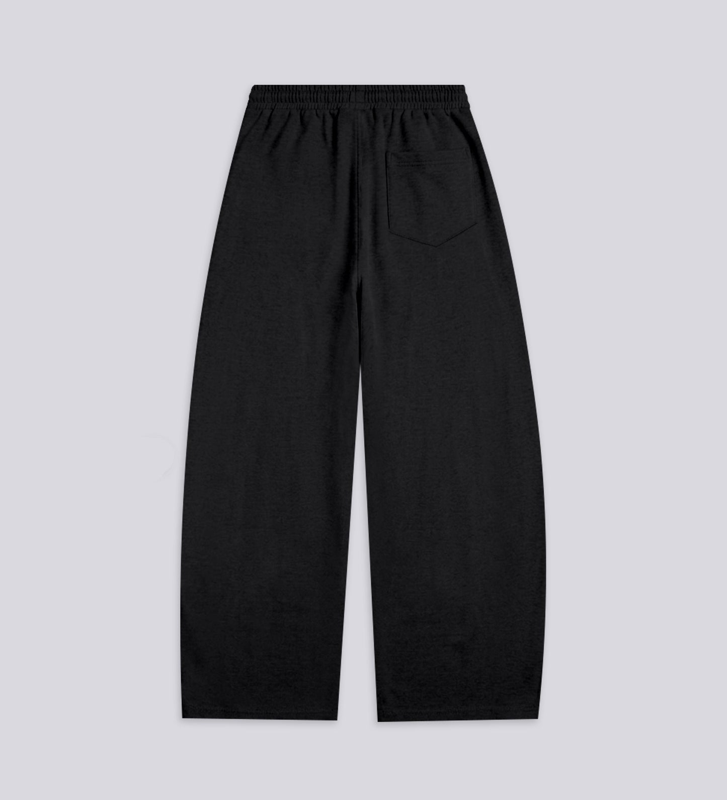 PLEATED TRACK PANT – Black (Upcycled Fabric)