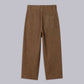 HEAVYWEIGHT LINEN PLEATED PANTS – Brown