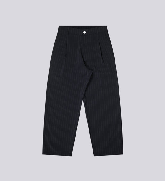 PINSTRIPE TROUSERS – Midnight Blue