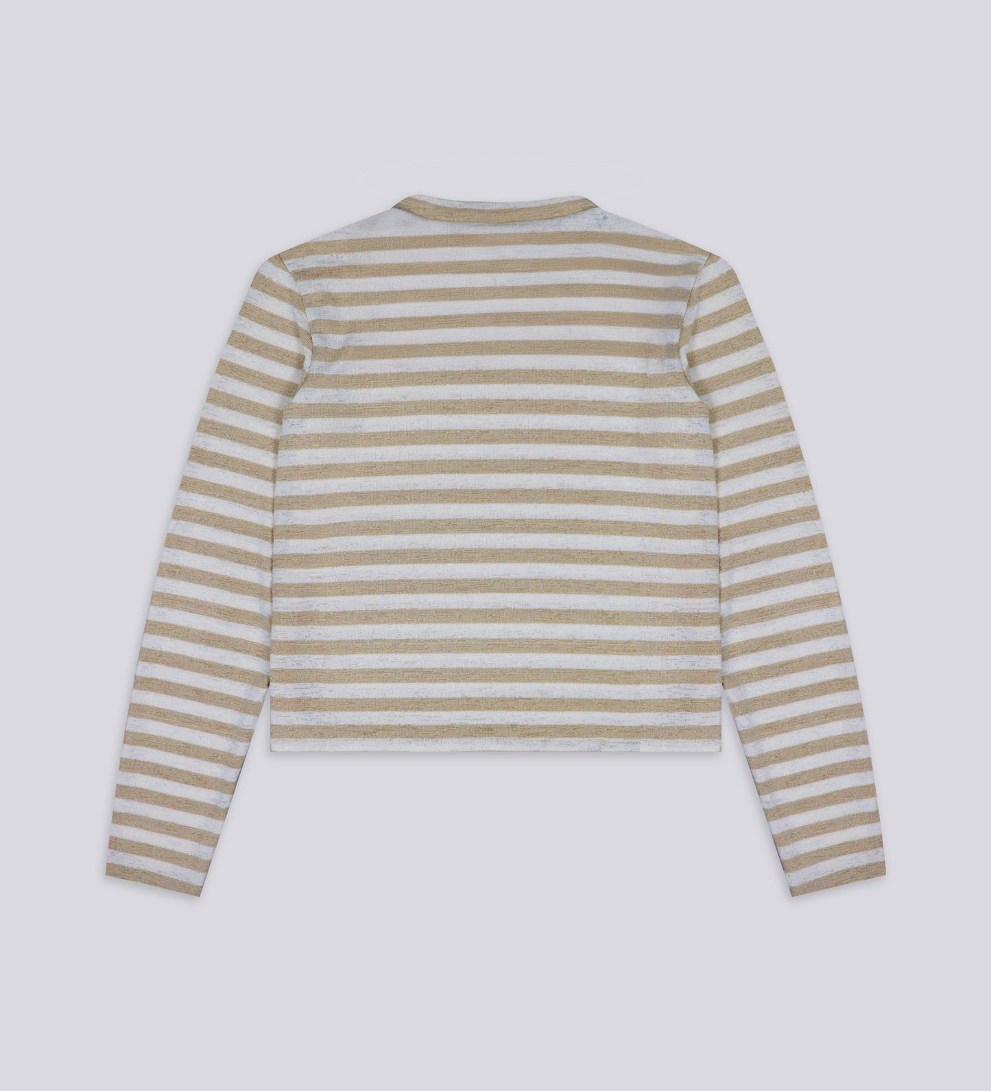 WOMEN'S CRTV DEPT. STRIPED SHIRT – Beige/Off White
