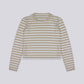 WOMEN'S CRTV DEPT. STRIPED SHIRT – Beige/Off White