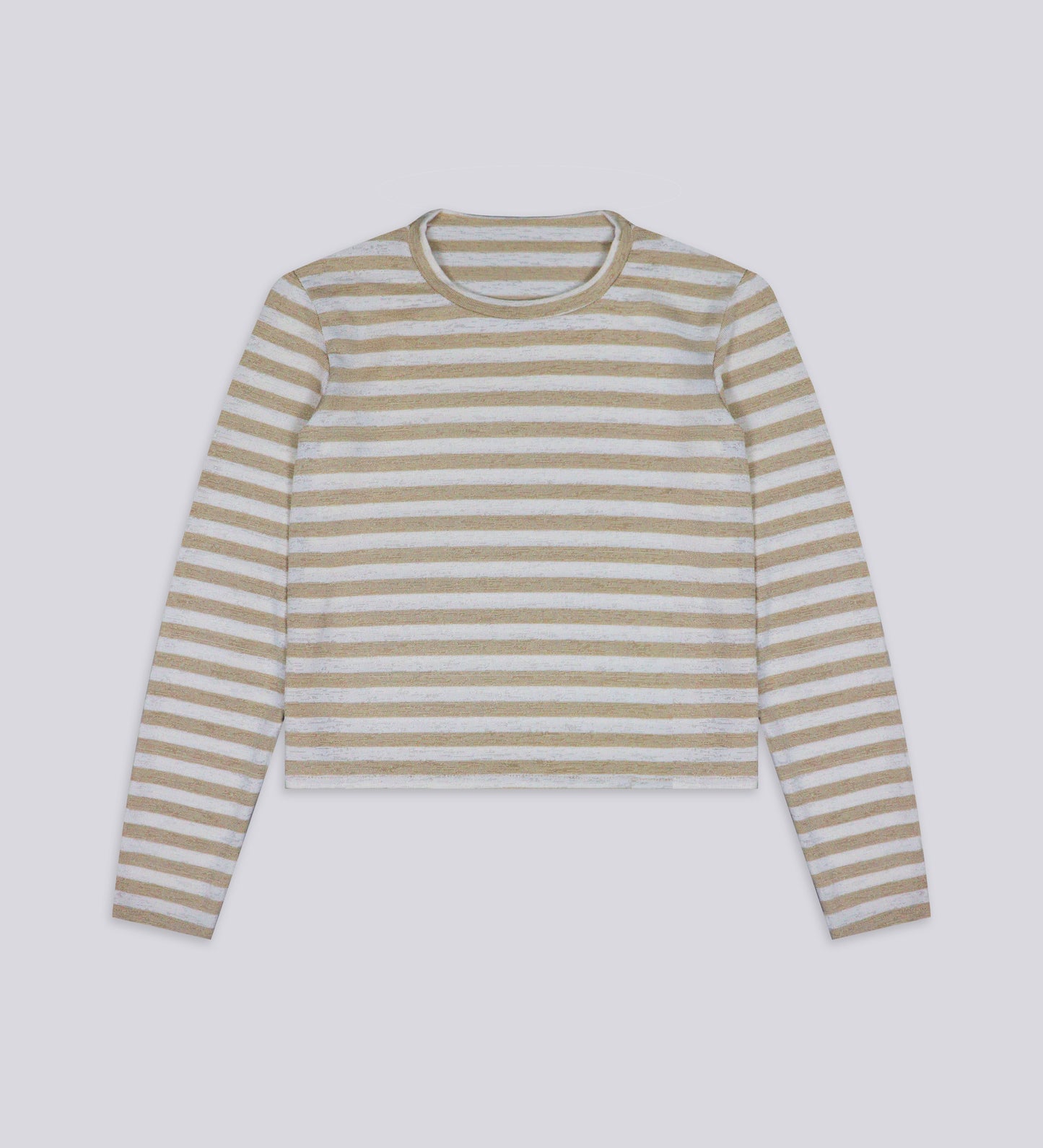 WOMEN'S CRTV DEPT. STRIPED SHIRT – Beige/Off White