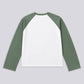 STRTN® RAGLAN LONG SLEEVE TEE – Khaki/Off White