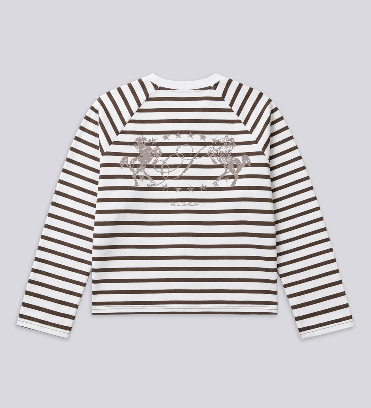 LEGACY V.II STRIPED LONG SLEEVE TEE – Khaki/Off White