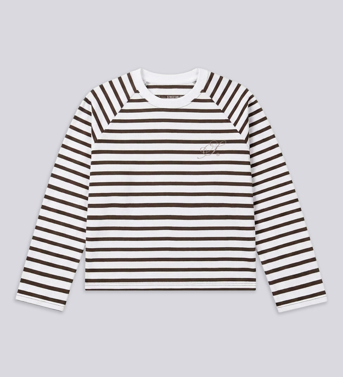 LEGACY V.II STRIPED LONG SLEEVE TEE – Khaki/Off White