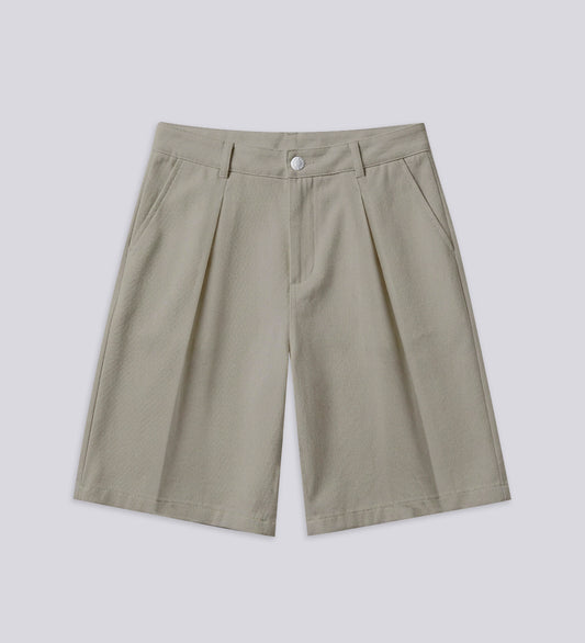 CRTV DEPT. PLEATED BERMUDA – Khaki