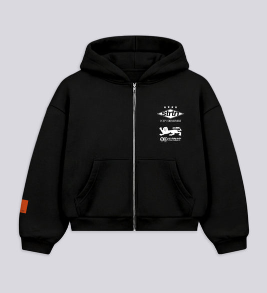 SMGO™ ZIP-UP HOODIE – Black