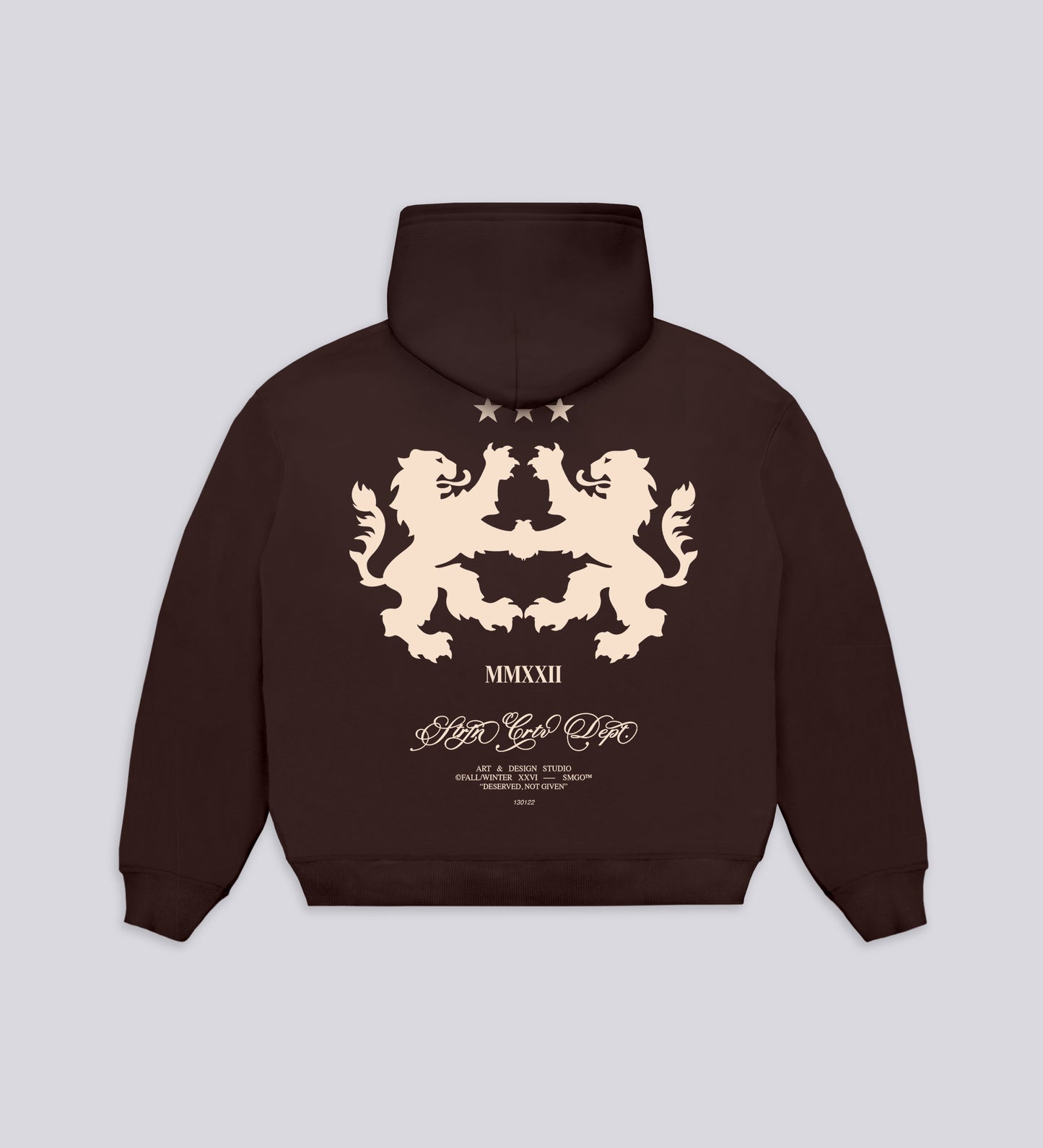 DESERVED NOT GIVEN HOODIE  – Dark Brown