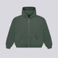 LACE 'N DICE ZIP-UP HOODIE - Khaki