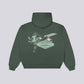 LACE 'N DICE ZIP-UP HOODIE - Khaki