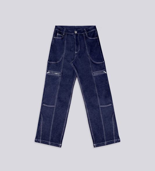 HEAVYWEIGHT POLAR DENIM PANTS – Blue