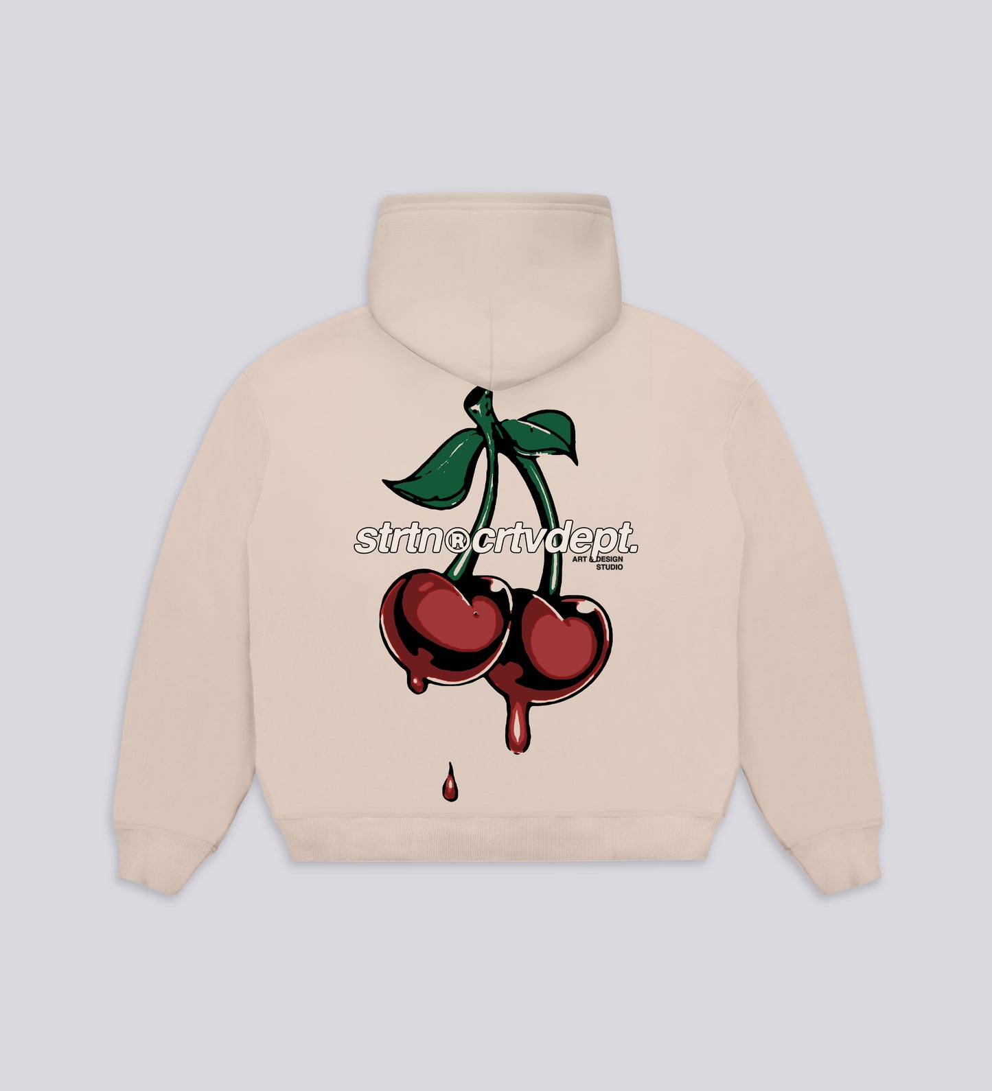 CRTV DEPT. CHERRIES HOODIE – Cream