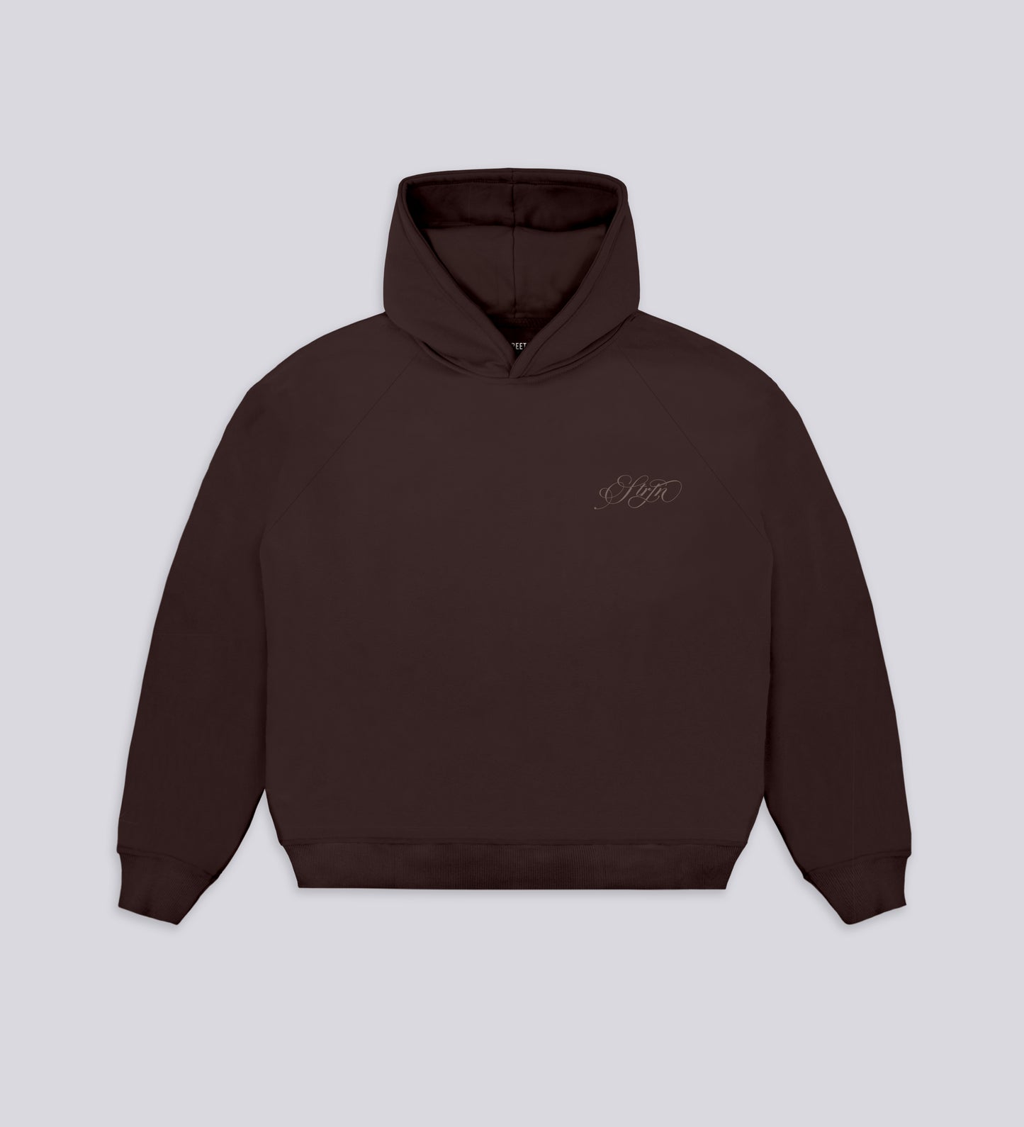 STRTN RAGLAN  HOODIE  – Dark Brown