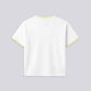 STRTN® RINGER T-SHIRT – White/Yellow