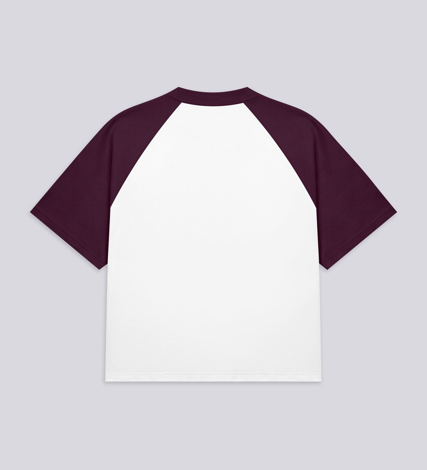 BASEBALL HEAVYWEIGHT T-SHIRT – Burgundy/Off White