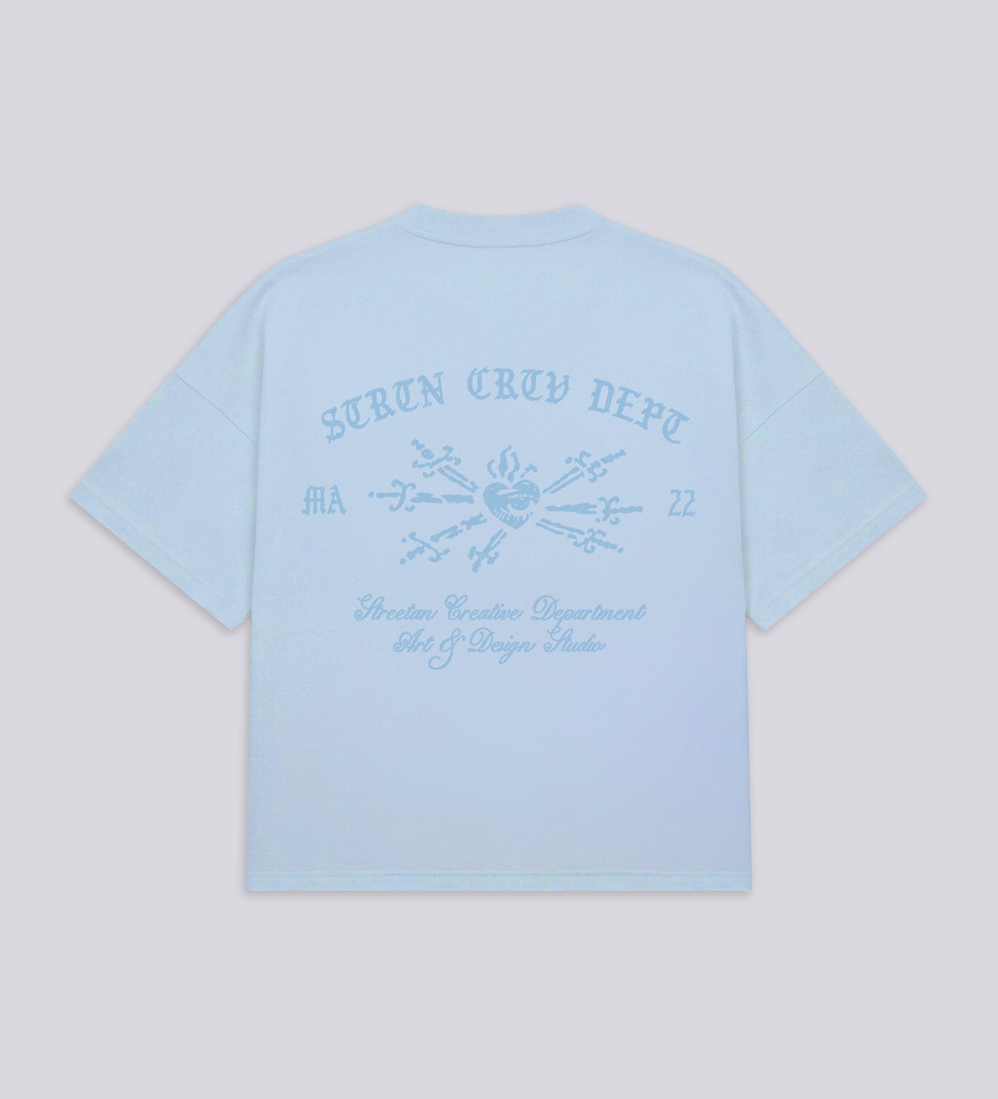 SACRED HEART HEAVYWEIGHT T-SHIRT – Baby Blue