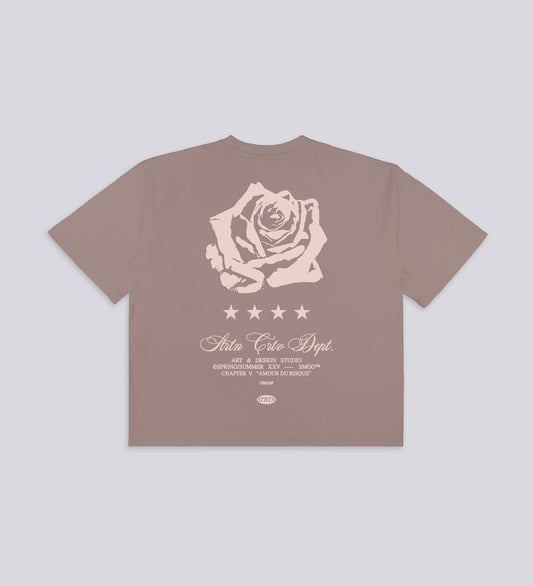 AMOUR DU RISQUE T-SHIRT V2 – Tobacco