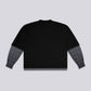 STRTN® DOUBLE SLEEVED T-SHIRT – Black/Gray