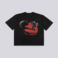LOCKED HEART HEAVYWEIGHT T-SHIRT – Black