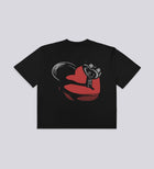 LOCKED HEART HEAVYWEIGHT T-SHIRT – Black