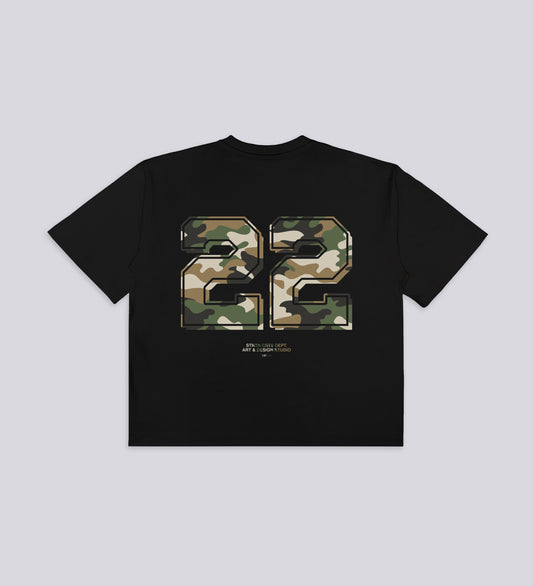 CRTV DEPT. ARMY T-SHIRT – Black
