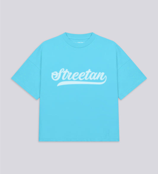 CRTV DEPT. CROPPED T-SHIRT – Turquoise