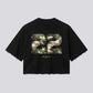 HEAVYWEIGHT DISTRESSED BOXY ARMY T-SHIRT – Black