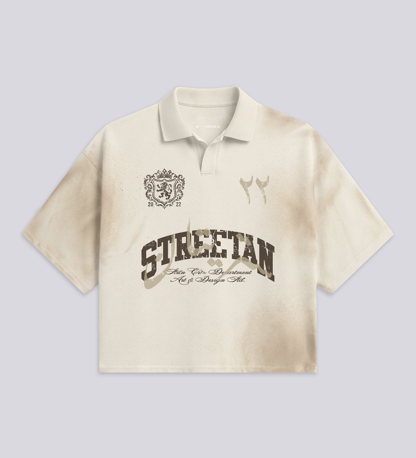 STRTN® CRTV DEPT. HEAVYWEIGHT BOXY POLO – Pearl