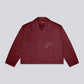 DISTRESSED CROPPED TRENCH COAT – Burgundy