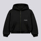 CRTV DEPT. ZIP-UP HOODIE – Black