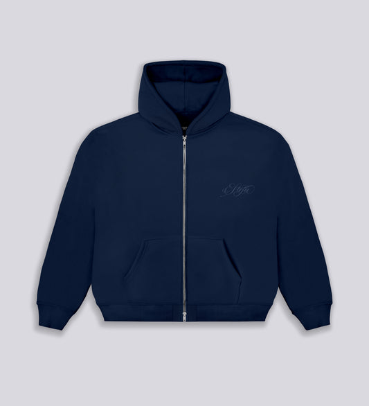 STRTN RAGLAN ZIP-UP HOODIE II – Navy