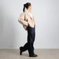 DISTRESSED CROPPED TRENCH COAT – Beige