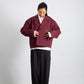 DISTRESSED CROPPED TRENCH COAT – Burgundy