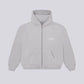 STRTN RAGLAN ZIP-UP HOODIE  – Light Gray