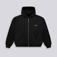 STRTN ZIP-UP HOODIE  – Black